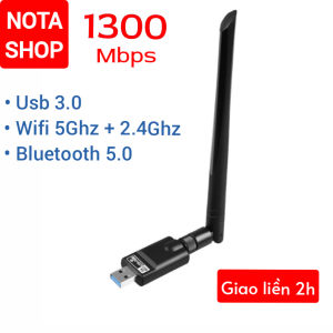 [BH 6 THÁNG] Nâng cấp WiFi 5G dễ dàng với USB 3.0 WIFI (Có lỗ tản nhiệt)siêu tốc 1200Mbps bắt 5GHz cho máy bàn PC laptop