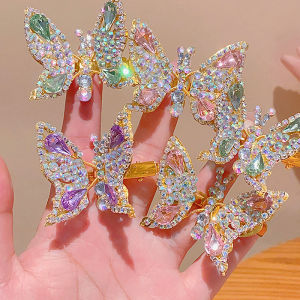 SHUNAICHI กิ๊บติดผมผีเสื้อขยับได้1ชิ้นกิ๊บติดผมสำหรับเด็กผู้หญิงที่หนีบผมทรงสวิงสุดกิ๊ฟหนีบผมกิ๊บหน้าม้ากิ๊บสำหรับเครื่องประดับผมเครื่องมือจัดแต่งทรงผมของขวัญ