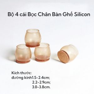 [HCM] Bộ 4 Bọc Chân Bàn Ghế Silicon Chống Va ĐậpĐệm Chân Bàn Ghế Đế Nỉ Chống Trơn Trượt- RA888