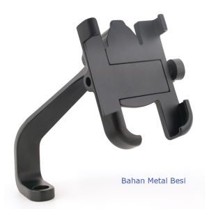 Holder Stang Motor Phone Holder Stang Sepeda Full Besi