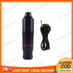 Tattootopshop Hexagon Professional Tattoo Machine Pen Kit with Pedal Strong Quiet Motor DC RCA Power Cable Permanent Supply Machine Tattooist Body Art