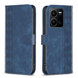 For Vivo Y35 Y22 Y22S Y33T Y33S Y21T Y21E Y21 Y21S Phone Case Magnetic Leather Lychee skin pattern Wallet Card Slots Fashion Flip Cover Casing