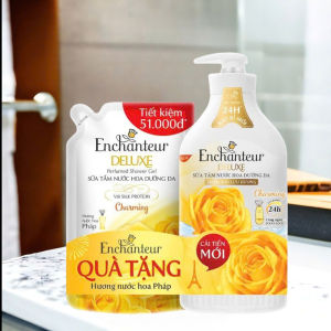 Sữa Tắm Hương Nước Hoa Pháp Enchanteur Deluxe 900g – Da Mềm Mịn Lưu Hương 24H (Tặng Quà Ngẫu Nhiên)