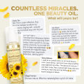 Human Nature Sunflower Beauty Oil | 25 Beauty Miracles from Head to Toe, Moisturizes, Lightens (No Harmful Chemicals). 