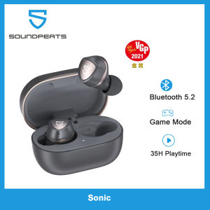 SOUNDPEATS Sonic สำหรับเกมโหมดหูฟังเอียบัดไร้สายบลูทูธ5.2 QCC3040หูฟังTWS APTX-Adaptive CVC 8.0 Hเวลาเล่น