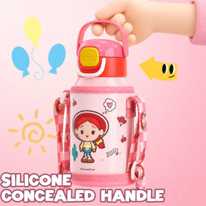 Disney Toy Story Dual Drink Water Bottle 550ml 316 Stainless Steel Straw Cup Leakproof Portable Flask- HoneyLion