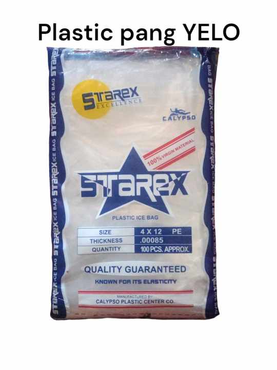 PLASTIC PANG YELO / ICE BAG (STAREX) 100 PCS