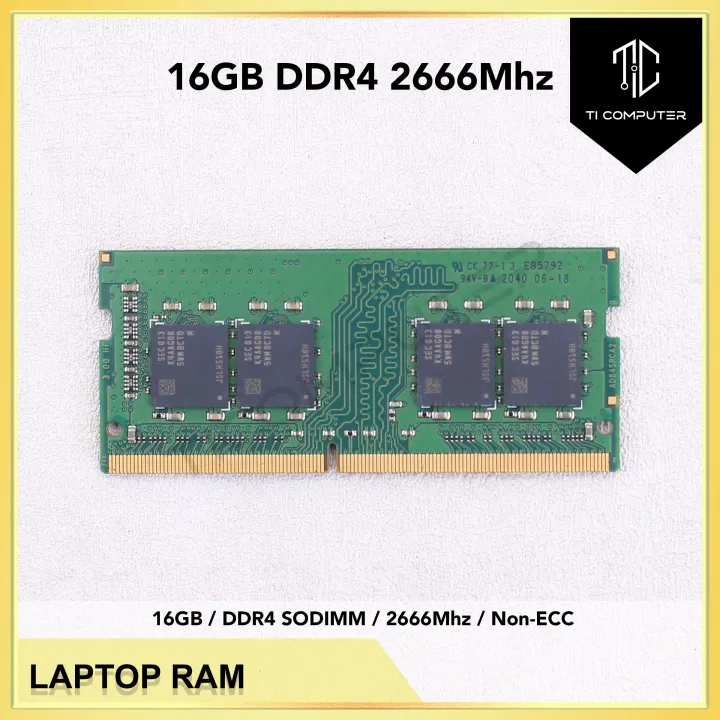 Used 16GB DDR4 2666MHz PC4-21300 SODIMM Laptop Memory Notebook RAM