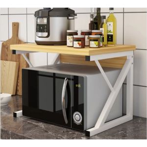 ชั้นวางไมโครเวฟ ชั้นวางของในครัว ชั้นวางของใช้  โต๊ะวางของครัว มี 3 สี