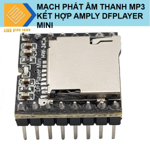 Mạch phát âm thanh mp3 kết hợp amply dfplayer mini