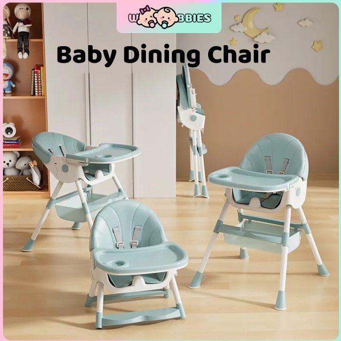 👶🏻Woobbies Baby MultiFunction Foldable Dining High Chair Baby Dining ...