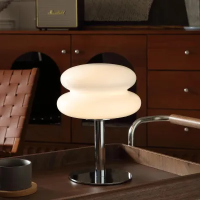 NEENCE Mushroom Lamp for BedroomMid Century Modern Lamp for Nightstand Stepless Dimming Retro Egg Tart Bedside Small LampsUnique Home Mushroom Decor Aesthetic Cute Table Lamps for Living Room