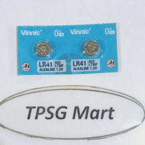 Pin 1.5V AG3 SR41 92A L736F LR41 192 V3GA / Pin 1.5V Vinnic Alkaline
