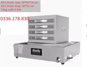 Máy làm bánh cuốn 4 khay 30*55cm Thiết Bị Phục Vụ Nồi Hấp Cơm Cuộn Châu Á Chines Máy Hấp Cuộn Cơm Cuộn Khí