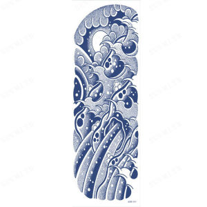 sunmi สติกเกอร์ลายสักพืชสีสวยไม่ร่วงสี ใช้ได้ทั้งชายและหญิง