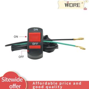 WORE สวิตช์แฮนด์รถจักรยานยนต์ สวิตช์ไฟหน้า LED ปรับเปลี่ยนแฟลชคู่ปุ่มปิด