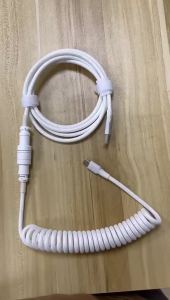 DIY Ống Cáp Hàng Không Cáp Dữ Liệu Hàng Không Cáp Bàn Phím Chơi Game Cáp Dữ Liệu Bàn Phím Chơi Game USB Cáp dữ liệu lò xo cuộn