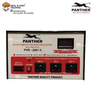 Panther PVR 2001/2000 AVR Relay Type with 100V 110V & 220V Output and 3-5 Mins. Power on Delay