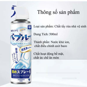 Bình Xịt Tạo Bọt Tuyết 500ml Cầm Tay Kèm Vòi Vệ Sinh Bồn Cầu Siêu Sạch Chai Xịt Tẩy Rửa Đa Năng Hương Thơm Mát Tiện Lợi