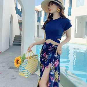 [Sunny Beach] Beach wear bikini swimwear women 2024 泳衣女 New Style bikini set beachweer Women Swimwear hawaiian theme outfit 游泳装女 Split three-piece set korean style swimming suit for women bikini swimwear swimsuit for women hawaiian theme outfit