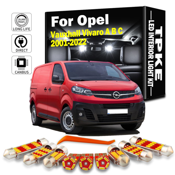 LED Interior Dome Map Reading Light Bulb Kit For Opel Vauxhall Vivaro A