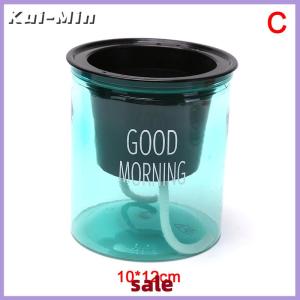 Kui-Min Transparent Flower Pot Self-Watering Plant Flower Pot Home Garden Decoration