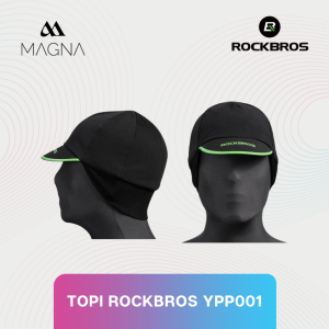 Topi Kupluk Sepeda Rockbros YPP001 Hitam Bicycle Helm Cycling Hat Cap Sports Anti UV Ice Silk Windproof