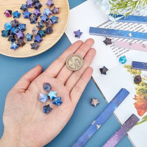 DAN S ดาวนำโชค โอริกามิ DIY ของตกแต่งบ้าน ของขวัญงานหัตถกรรมศิลปะ แถบดาวโอริกามิ อุปกรณ์งานหัตถกรรมศิลปะ Origami ดาวนำโชค แถบกระดาษดาวโอริกามิ งานหัตถกรรมศิลปะโอริกามิ ศิลปะทำมือ DIY