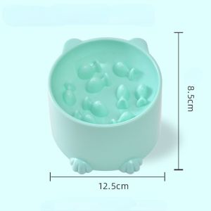 Scten 2 IN 1 แผ่นเลียสัตว์เลี้ยง ชามอาหารช้า ช่วยชะลอให้กินช้า ชามอาหารสัตว์เลี้ยงช กันลื่น สุนัขและแมว ช่วยลดการสำลัก