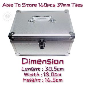 【SG Ready Stock】Mahjong Tiles Storage Box / Alu Alloy Or Plastic / Stores Up To 160pcs #39 Tiles / Large Size Wind Dice【Ship Out 24Hrs】