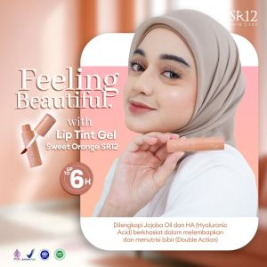 LIP TINT KOREA TAHAN AIR LIP TINT GEL SWEET ORANGE SR12 TAHAN LAMA MURAH DAN AWET HALAL BPOM LIPSTIK ANAK SEKOLAH