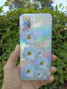 Case Hologram Fashion ( BUNGA 2 ) VIVO Y12 Y17 Y15 Y20 Y12S Y20S Y20SG Y21 Y21A Y21T Y21S Y33S Casing Hologram Aurora Markas Kesing