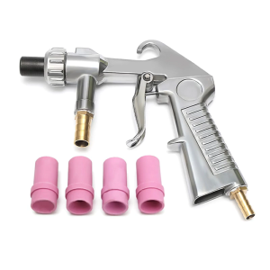 Sand Blasters Guns Kit Sandblasting Sandblasters Feed Blast Guns Kit for Sandblast Blast Cabinet with 4Pcs Ceramic Nozzles