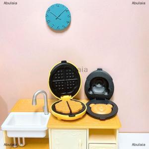 [COD] Abulaia 1:12 Mini Waffle Toaster Set Miniature Food Model Toys Scene Props Dollhouse Kitchen DIY Accessories