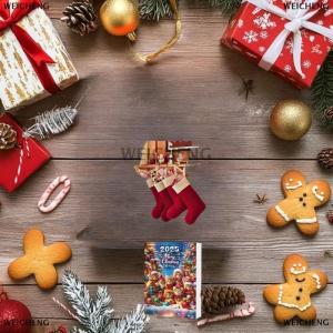 [COD] WEICHENG Kitten Advent Calendar 2025 2D Acrylic Cat Pendant Christmas Tree Decor 24 Days Christmas Countdown Calendar Gift For Cat Lovers