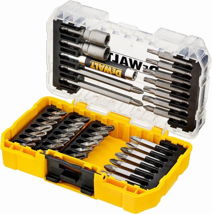 DEWALT DT70702 40 Piece Impact Screwdriver Bit Set + Tough Case Fits ...