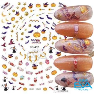 Miêng Dán Móng Tay 3D Nail Sticker Chủ Đề Lễ Hội Ma Halloween Party Ghost Boo CA095 CA096 CA097
