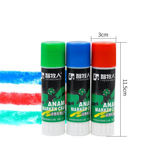 3Pcs Livestock Marker Crayon Identifying Crayon for Pig Cow Goat Animals Red/Blue/Green
