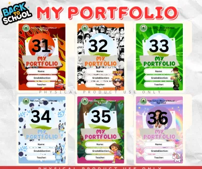 Customize Portfolio Front Cover - A4 Sticker Paper