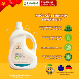 Nước giặt sinh học FUWA3E  3.5L enzyme sinh học từ dứa sạch nhanh an toàn cho da nhạy cảm