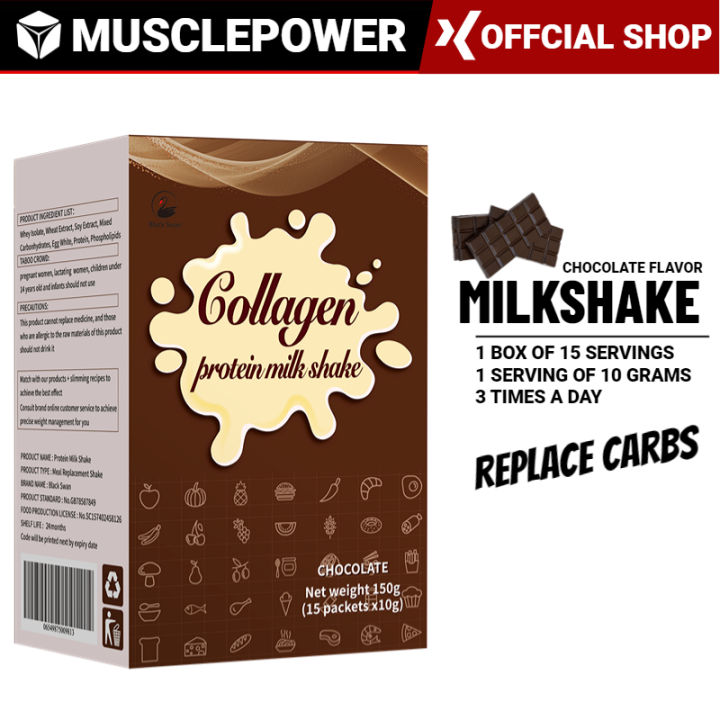 CHOCOLATE Collagen Meal Replacement Shake Low Carb Keto Meal