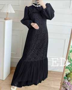 Dress Brukat Kartika Dress Kondangan Wanita Baju Gamis Dewasa Fashion Muslimah