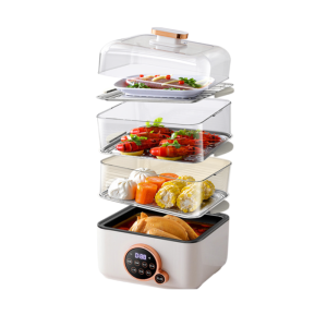 หม้อนึ่งไฟฟ้าอัจฉริยะ หม้อหุงข้าวไฟฟ้าอเนกประสงค์ป้องกันการเผาไหม้เมื่อปิดเครื่อง