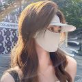 PICKIT Full Face Sun Protection  UPF50+ Ice Silk Sunshade Face   3D Anti-UV Neck Scarf Summer. 