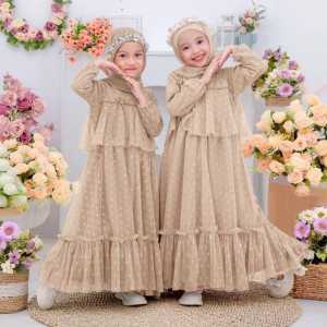 GAMIS EMI GAMIS POLKADOT KONDANGAN GAMIS MUSLIM LEBARAN