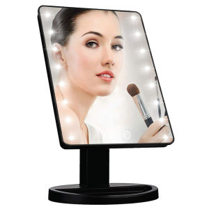 16 LED Makeup Mirror Cosnetic Vanity Mirror Adjustable Light Touch Screen/Cermin Solek Berlampu