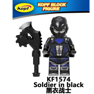 Compatible with  Dinosaur Battle Team Building Blocks Red Green Blue White and Black Pink and Yellow Clothes Warrior League Doll Toy Assembled Toys