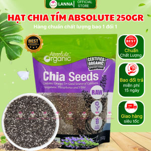 [TÚI ĐỦ KÝ 500G HÀNG LOẠI 1] Hạt Chia Úc Túi Đen BLACK BAG Absolute Chuẩn Organic Chất Lượng Sạch Đều Đẹp Ăn Kiêng - Gói 500G