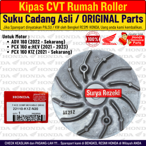 Kipas CVT Rumah Roller Face Drive PCX ADV 160 Ori Original AHM Honda 100%