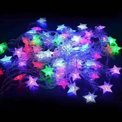 Lampu Natal Anggur Bulat Lampu Bintang Rainbow Sambungan Lampu Hias Natal Kamar 8 meter